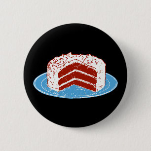 Red Velvet Cake 2 Inch Round Button