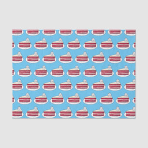 Red velvet cake cartoon illustration tissue paper