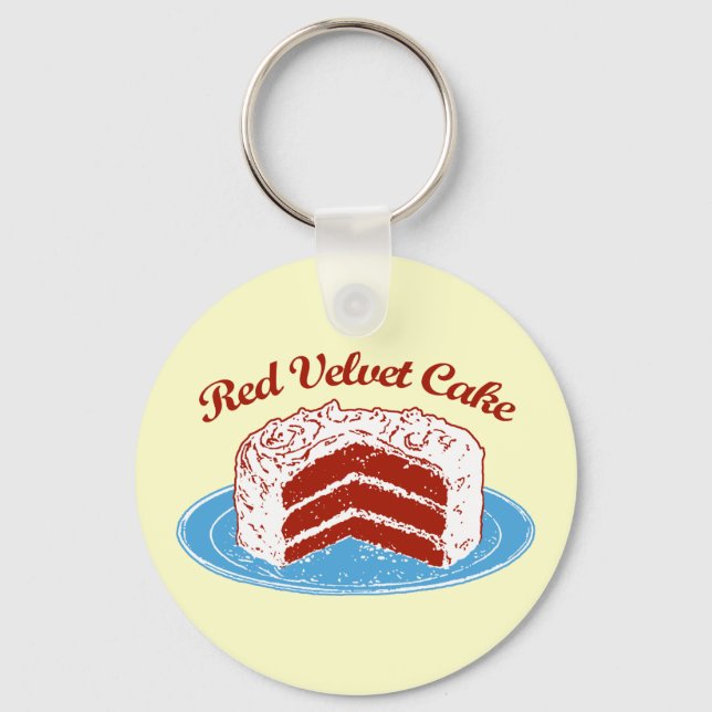 Red Velvet Cake Keychain (Front)