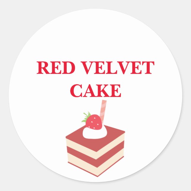 RED VELVET CAKE STICKER (Front)