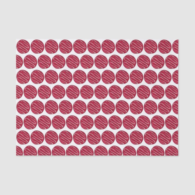 Red Velvet Cookie Cream Cheese Frosting Baker Food Tissue Paper (Front)