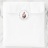 Red Velvet Frosted Cupcake Classic Round Sticker (Bag)