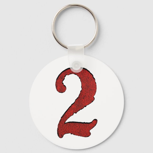 Red Velvet Holiday Number Series. Keychain (Front)