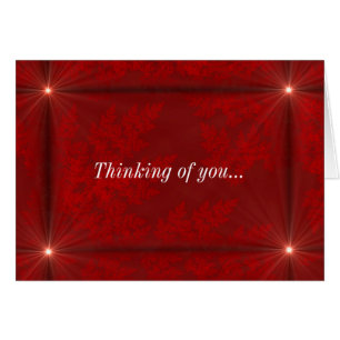 Red Velvet Starbursts Thinking Of You Card