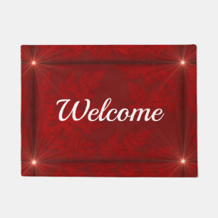 Red Velvet Starbursts Welcome Doormat