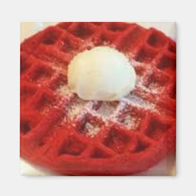 Red Velvet Waffle Magnet (Front)