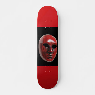 Red Venice Mask Skateboard