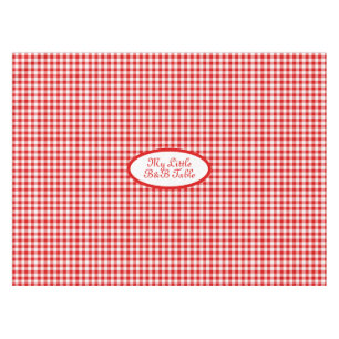 Red Vichy Gingham for Business, B&B, Restaurants Tablecloth