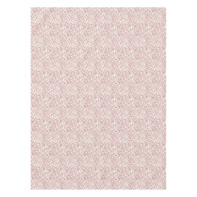 Red Vine Scroll Tablecloth – Holiday Elegance (Front)