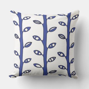 Red VINES Retro DESIGN Throw Pillow