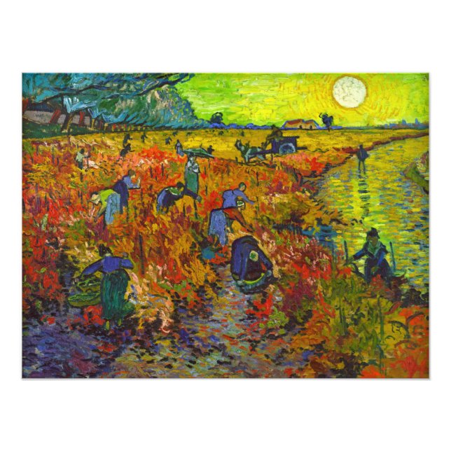 Red Vineyard at Arles by Vincent van Gogh Photo Print (Front)
