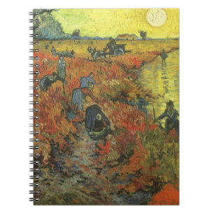 Red Vineyard by Vincent van Gogh, Vintage Fine Art Notebook