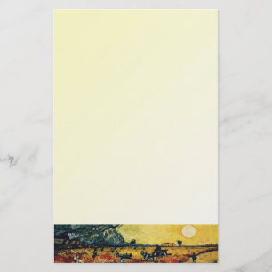 Red Vineyard, Vincent van Gogh Stationery