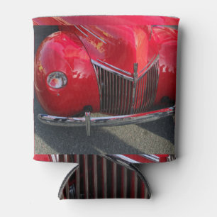 Red Vintage 1930s auto Can Cooler