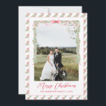Red Vintage Christmas Bow Photo Grandmillenial Holiday Card<br><div class="desc">Watercolor Red Vintage Christmas Bow Photo Grandmillenial Holiday Card . This beautiful Christmas Photo Card features watercolor Christmas garland with red bows and red frame for one photo. It is perfect if you are looking for classic, southern, grandmillenial Christmas photo card. Message me for any need adjustments or matching items...</div>