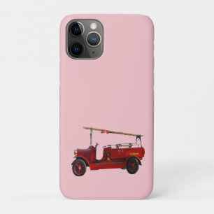 Red Vintage Fire Truck With Overhead Ladder, iPhone 11 Pro Case