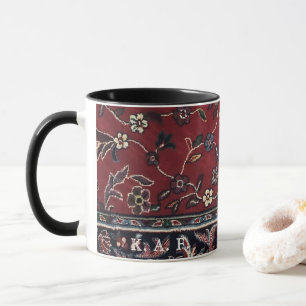 Red Vintage Madinah Mosque Islamic Carpet Pattern Mug