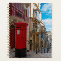 Red vintage mail box in Malta