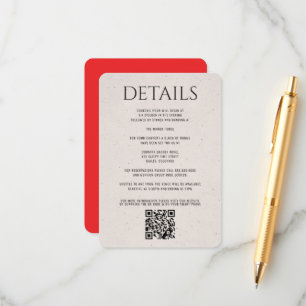 Red Vintage Truck Enclosure Card