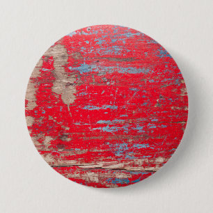 Red Vintage Wood 3 Inch Round Button