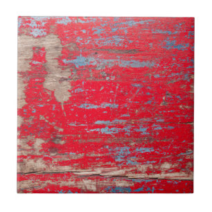 Red Vintage Wood Tile