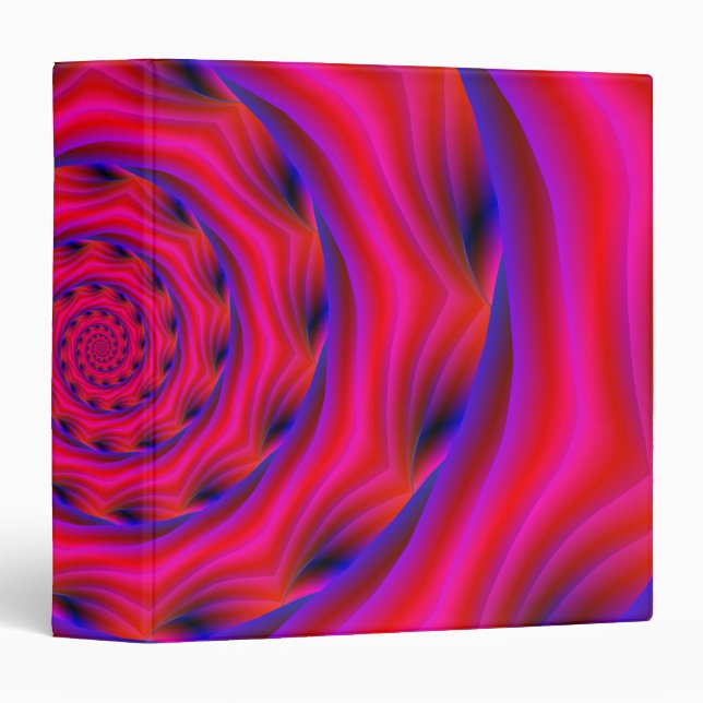 Red Violet and Blue Spiral Binder (Front/Spine)
