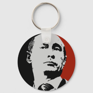Red Vladimir Putin Keychain