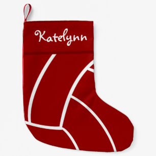 Red Volleyball Personalized Christmas Stocking
