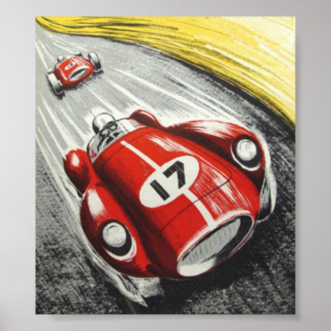 Red Vroom Vrooms Poster (Front)