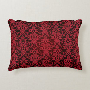 Red wallpaper 2 accent pillow