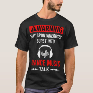 Red Warning Trance music T-Shirt