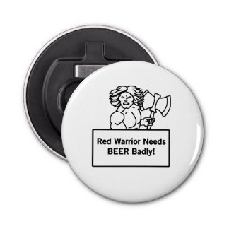 Red Warrior Needs BEER Badly  - Gauntlet 2 Bottle Opener