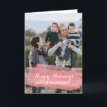 Red Watercolor Brushstroke Holiday Photo Card<br><div class="desc">Trendy and modern Watercolor Brushstroke Holiday Photo Greeting Card with simple watercolor look brushstrokes in red. This elegant and chic photo card can be easily customized with your own photo and personalized holiday greeting. Find more customization options by clicking Customize It.  Photography © Storytree Studios,  Stanford,  CA</div>