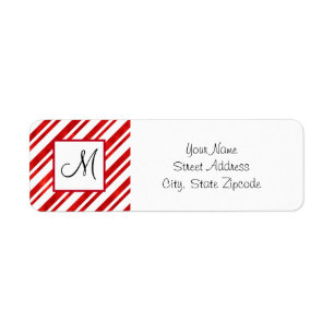 Red Watercolor Candy Cane Stripes