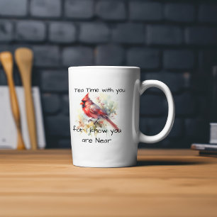 Red Watercolor CARDINAL Personalize Bone China Mug