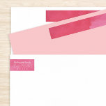 Red Watercolor Festive Christmas Skinny Labels<br><div class="desc">Red watercolor wash over the entire wrap around label with name and address on front fold in white. Customize to change fonts,  colours,  sizes etc. Even add a photo!</div>