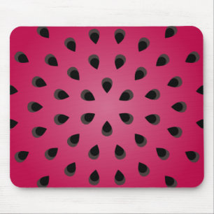 Red watermelon chunk with seeds mouse pad