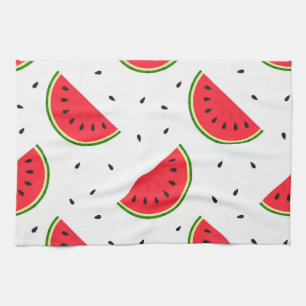 Red watermelons design kitchen towel. towel