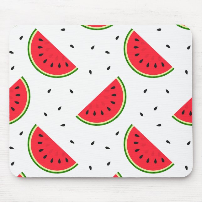 Red watermelons design mouse pad (Front)