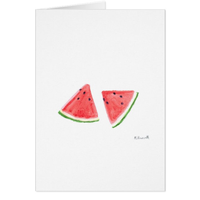 Red Watermelons fruit painting (Front)