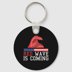 Red Wave Is Coming 2025 Presidential Election Repu Keychain