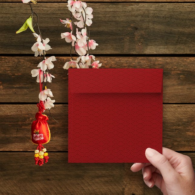 Red Wave pattern  Envelope (Creator Uploaded)