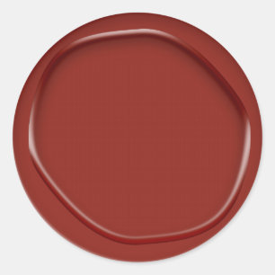 Red Wax-Look Sticker Envelope Seal