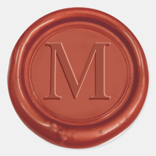 Red Wax Seal Custom Initial