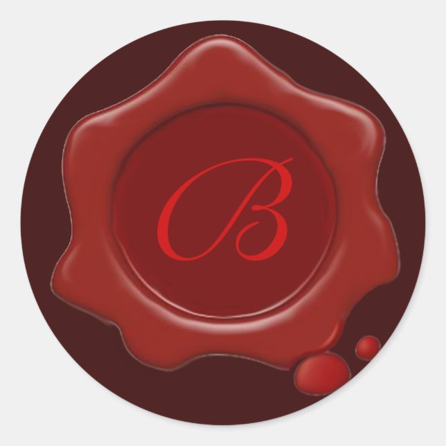 RED WAX SEAL Monogram (Front)