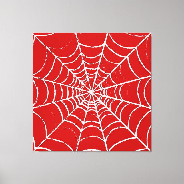 Red Web Canvas Print (Front)