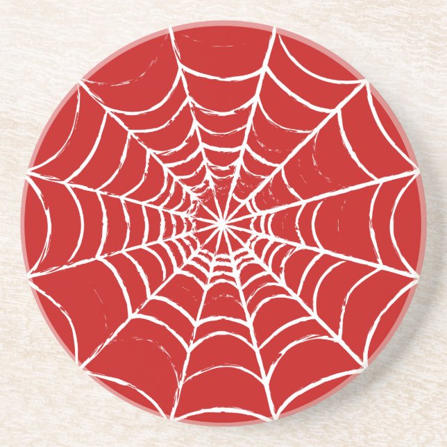 Red Web Coaster (Front)