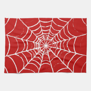 Red Web Kitchen Towel