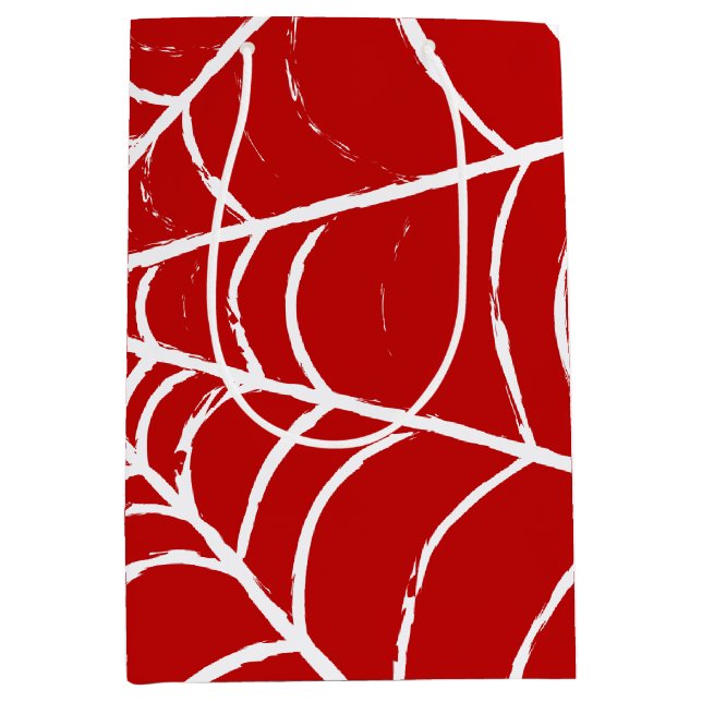 Red Web Medium Gift Bag (Front)
