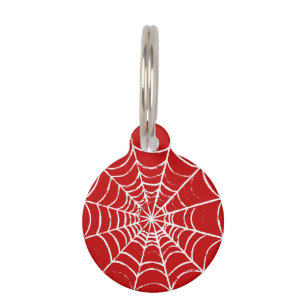 Red Web Pet Tag